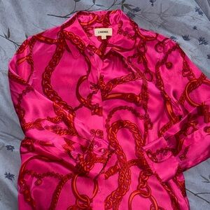L’AGENCE button down 💯 % silk size XXS